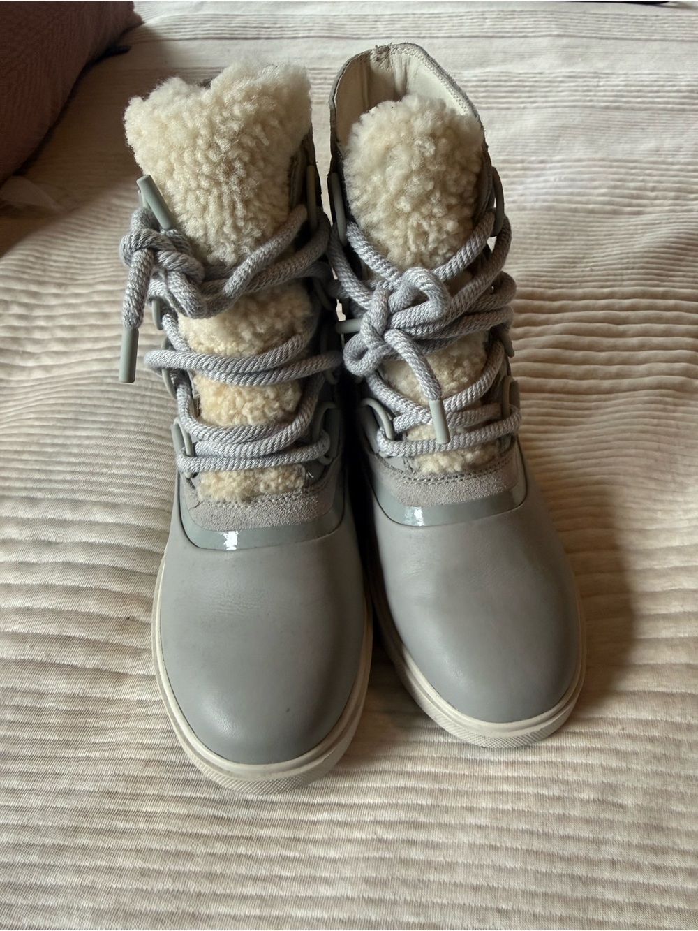 Sorel Joan Of Artic Next Lite Waterproof Snow Boots - Light Grey